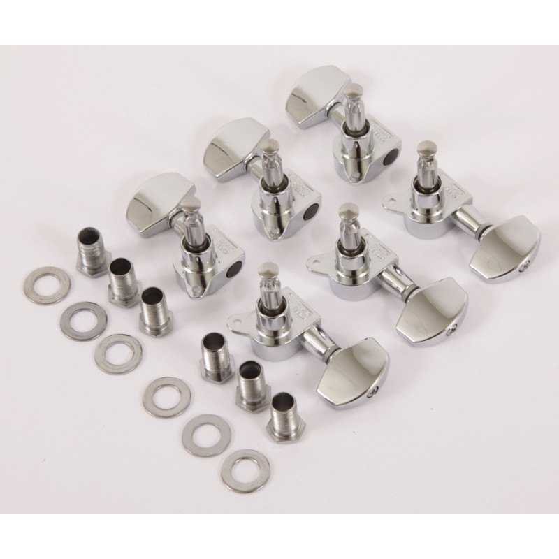Ibanez 1B-5AMH15E acoustic guitar machine head tuner set 3 x left/3 x right - chrome - Discontinued & Stock only; Substi