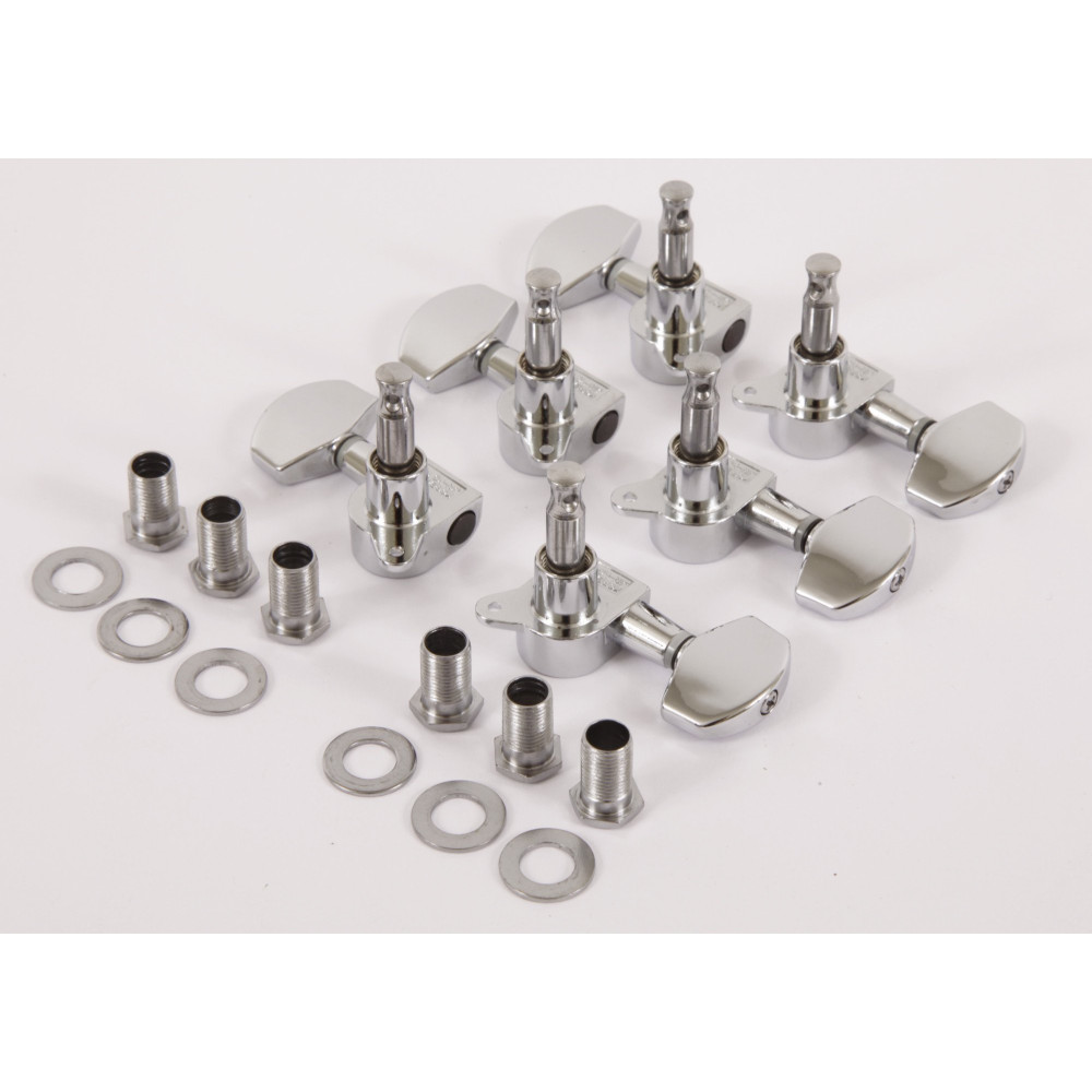 Ibanez 1B-5AMH15G acoustic guitar machine head tuner set - 3 x left/3 x right in chrome