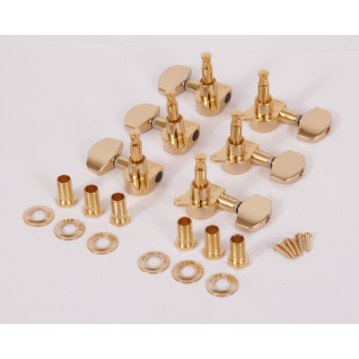 Ibanez 1B-5AMH21B acoustic guitar machine head tuner set - 3 x left/3 x right - gold - Discontinued & Stock only; Substi