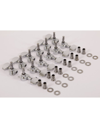 Ibanez 1B-5AMH23B acoustic guitar machine head tuner set - 6 x left/6 x right - chrome - Discontinued & Stock only Subst