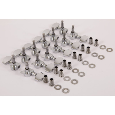 Ibanez 1B-5AMH23B acoustic guitar machine head tuner set - 6 x left/6 x right - chrome - Discontinued & Stock only Subst