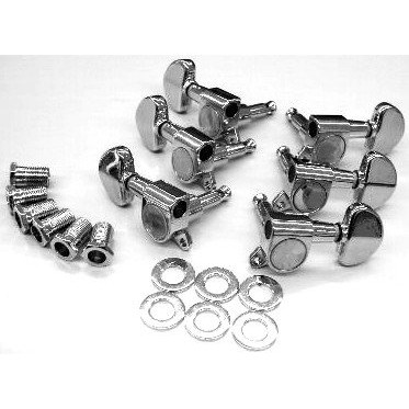 Ibanez 5AMH35N Machinehead set die-cast 3L/3R - chrome