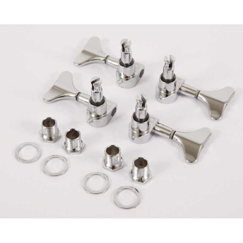 Ibanez 5AMH51B bass machine head tuner set - 2 x left/2 x right - chrome