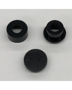 Ibanez 5EMSKOB Control Knob Set knob with pot mounting ring bottom, pot mounting ring top