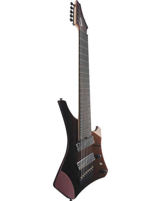 Ibanez A528-CMG Alpha Electric Guitar 8-String Multi Scale - Coral Mirage + Gig Bag