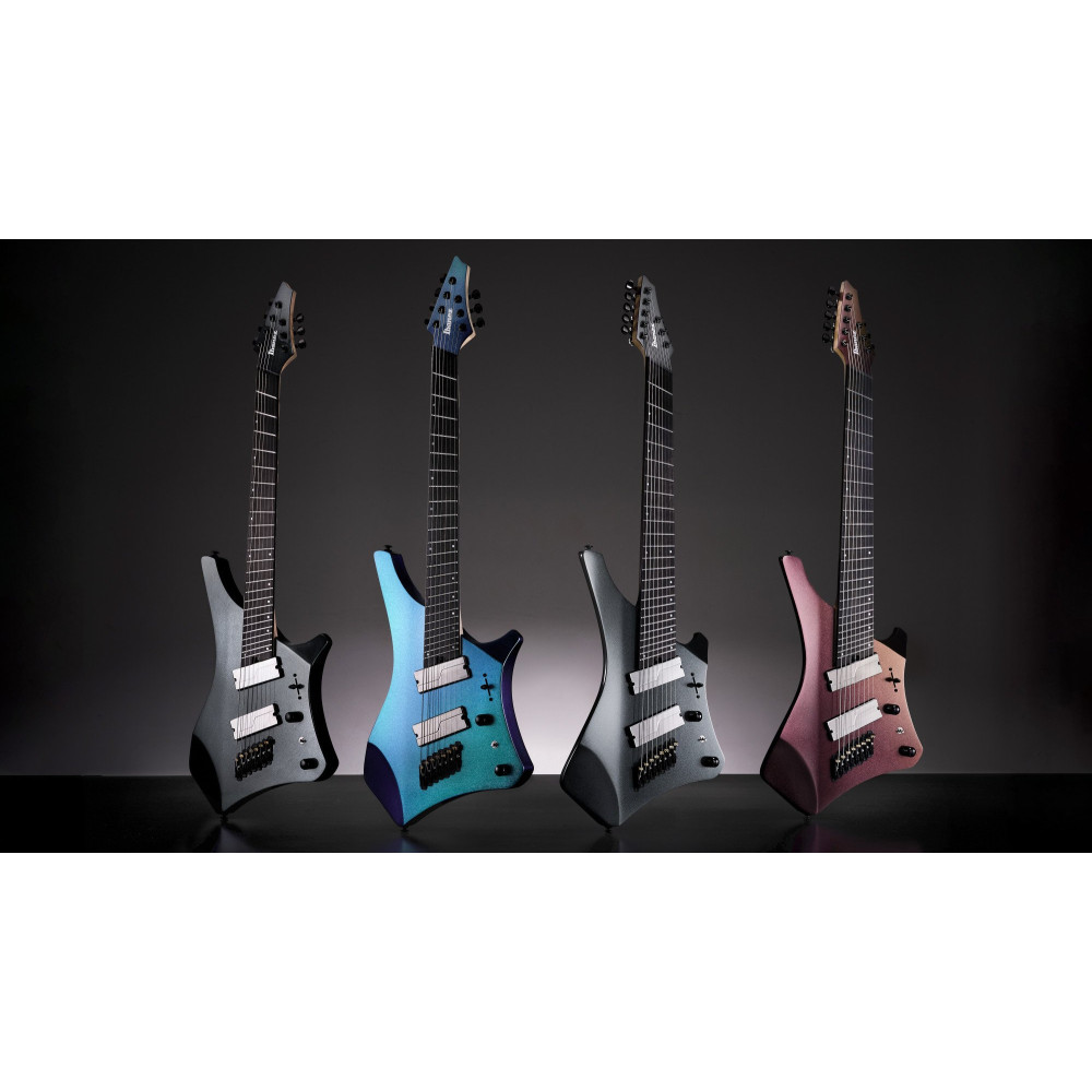 Ibanez A528-CMG Alpha Electric Guitar 8-String Multi Scale - Coral Mirage + Gig Bag