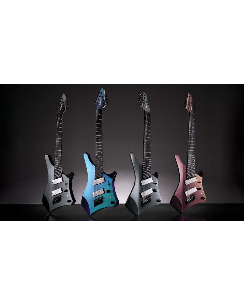 Ibanez A528-CMG Alpha Electric Guitar 8-String Multi Scale - Coral Mirage + Gig Bag