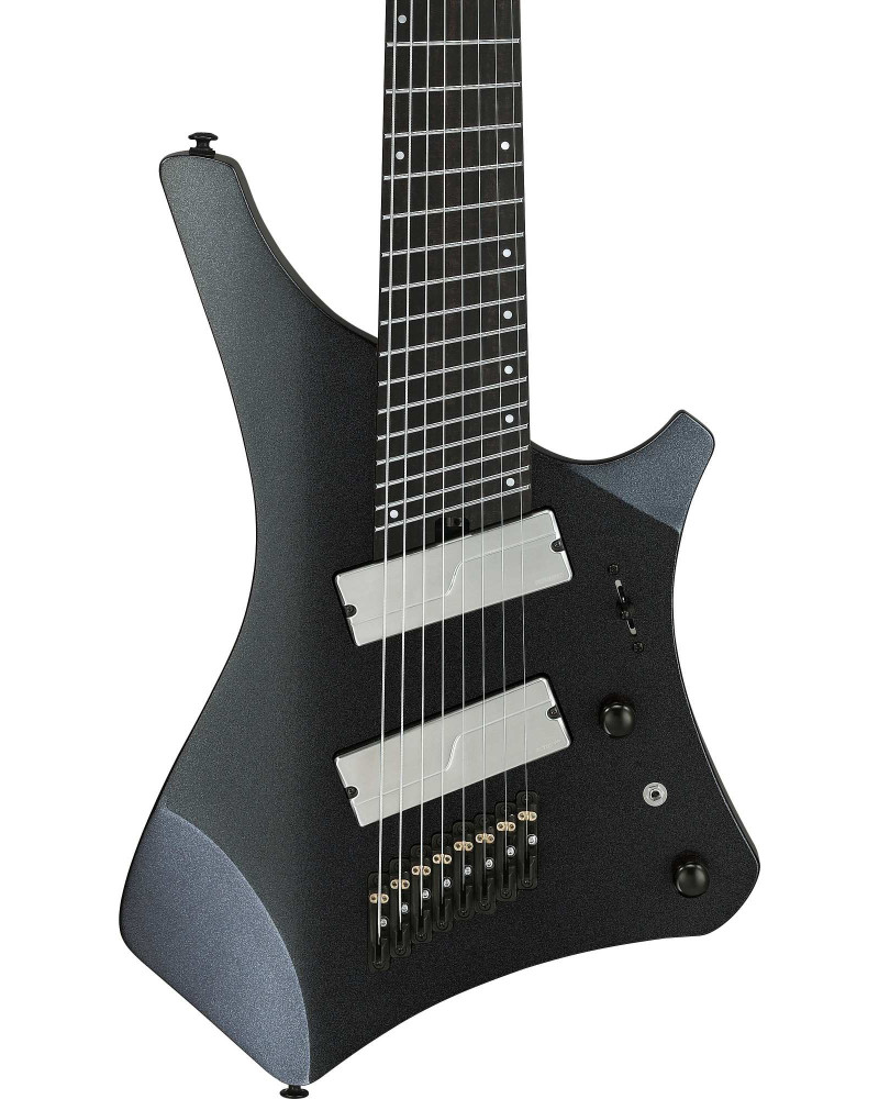 Ibanez A528-IPT Alpha Electric Guitar 8-String Multiscale - Iron Pewter + Gig Bag