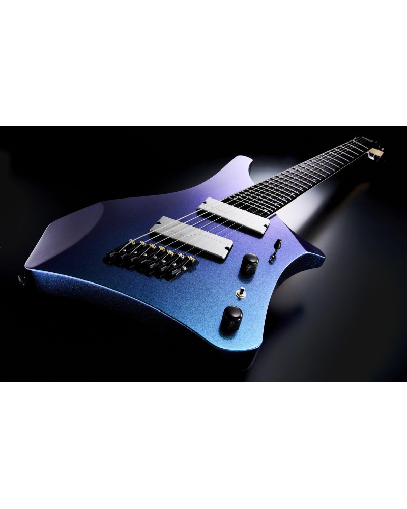 Ibanez A528-IPT Alpha Electric Guitar 8-String Multiscale - Iron Pewter + Gig Bag