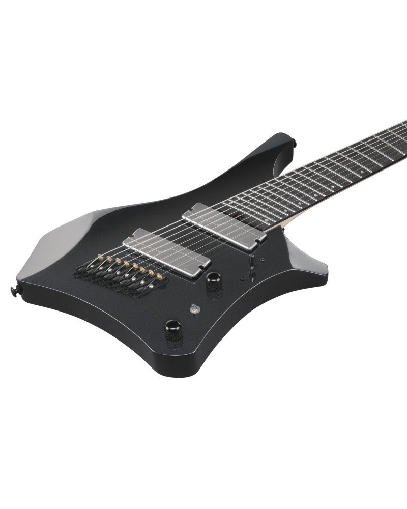 Ibanez A528-IPT Alpha Electric Guitar 8-String Multiscale - Iron Pewter + Gig Bag
