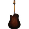 Ibanez AAD361CE-TKR Advanced Acoustic AAD Acoustic Guitar 6-String - Transparent Black High Gloss Top, Bourbon Burst Back & Side