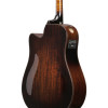 Ibanez AAD361CE-TKR Advanced Acoustic AAD Acoustic Guitar 6-String - Transparent Black High Gloss Top, Bourbon Burst Back & Side