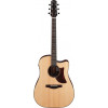 Ibanez AAD400CE-LGS Platinum Collection Acoustic Guitar 6 String - Natural Low Gloss + Case