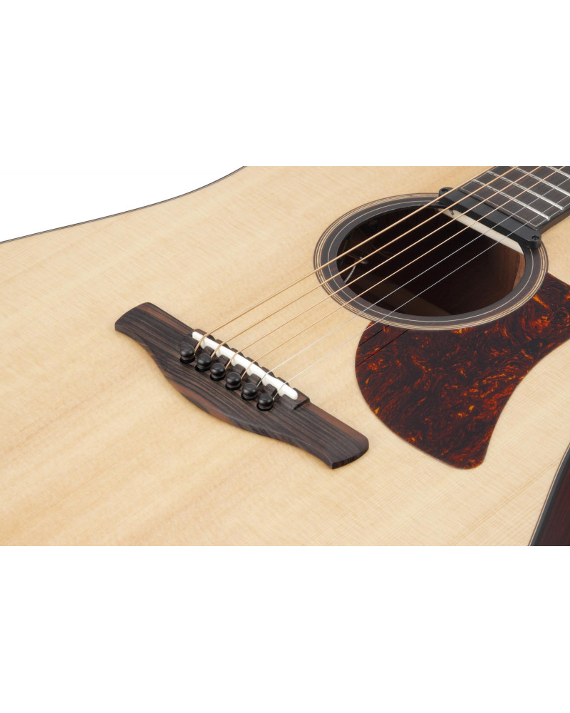 Ibanez AAD400CE-LGS Platinum Collection Acoustic Guitar 6 String - Natural Low Gloss + Case