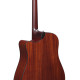 Ibanez AAD400CE-LGS Platinum Collection Acoustic Guitar 6 String - Natural Low Gloss + Case