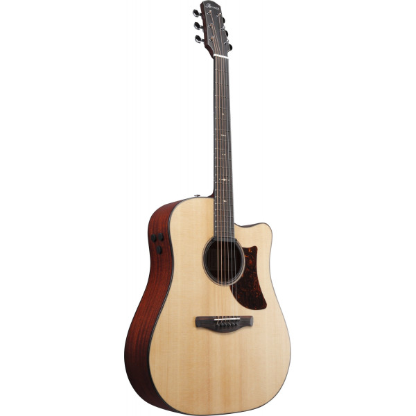 Ibanez AAD400CE-LGS Platinum Collection Acoustic Guitar 6 String - Natural Low Gloss + Case