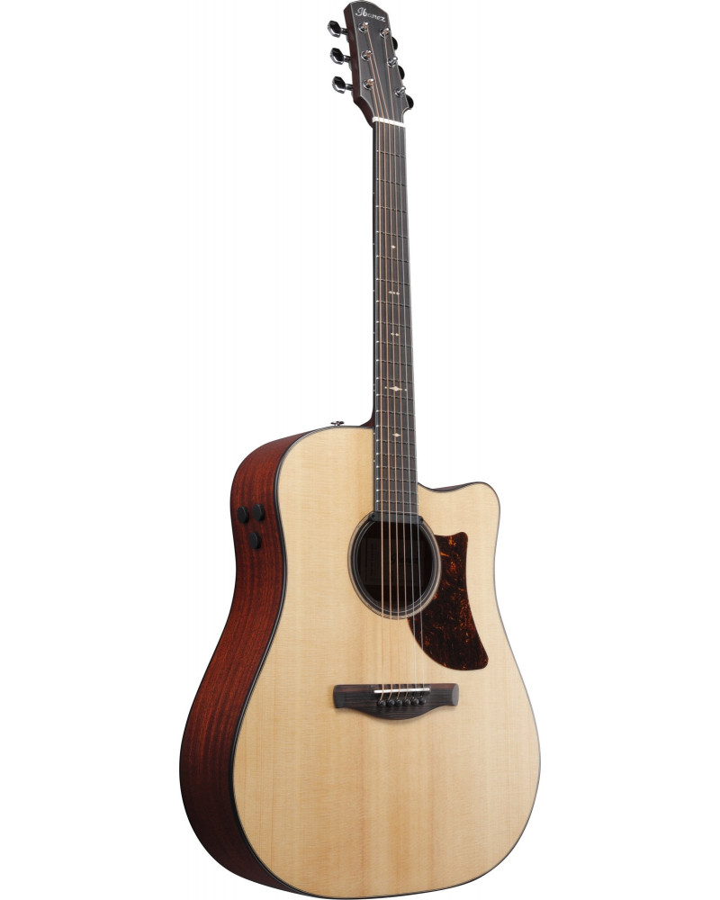 Ibanez AAD400CE-LGS Platinum Collection Acoustic Guitar 6 String - Natural Low Gloss + Case