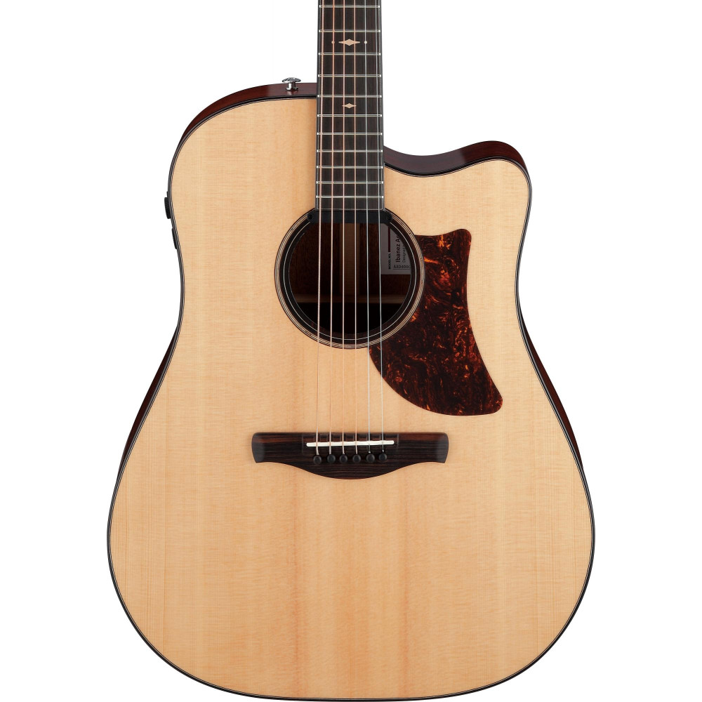 Ibanez AAD400CE-LGS Platinum Collection Acoustic Guitar 6 String - Natural Low Gloss + Case
