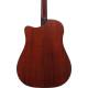 Ibanez AAD400CE-LGS Platinum Collection Acoustic Guitar 6 String - Natural Low Gloss + Case