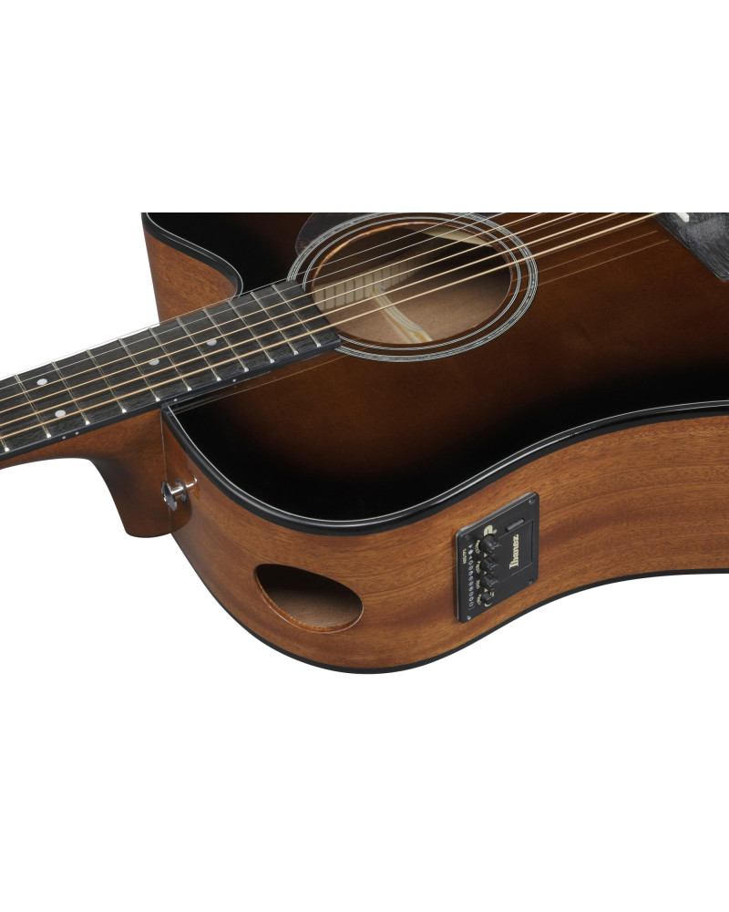 Ibanez AAD51CE-DVS Advanced Acoustic AAD Acoustic Guitar 6-String - Dark Violin Sunburst High Gloss