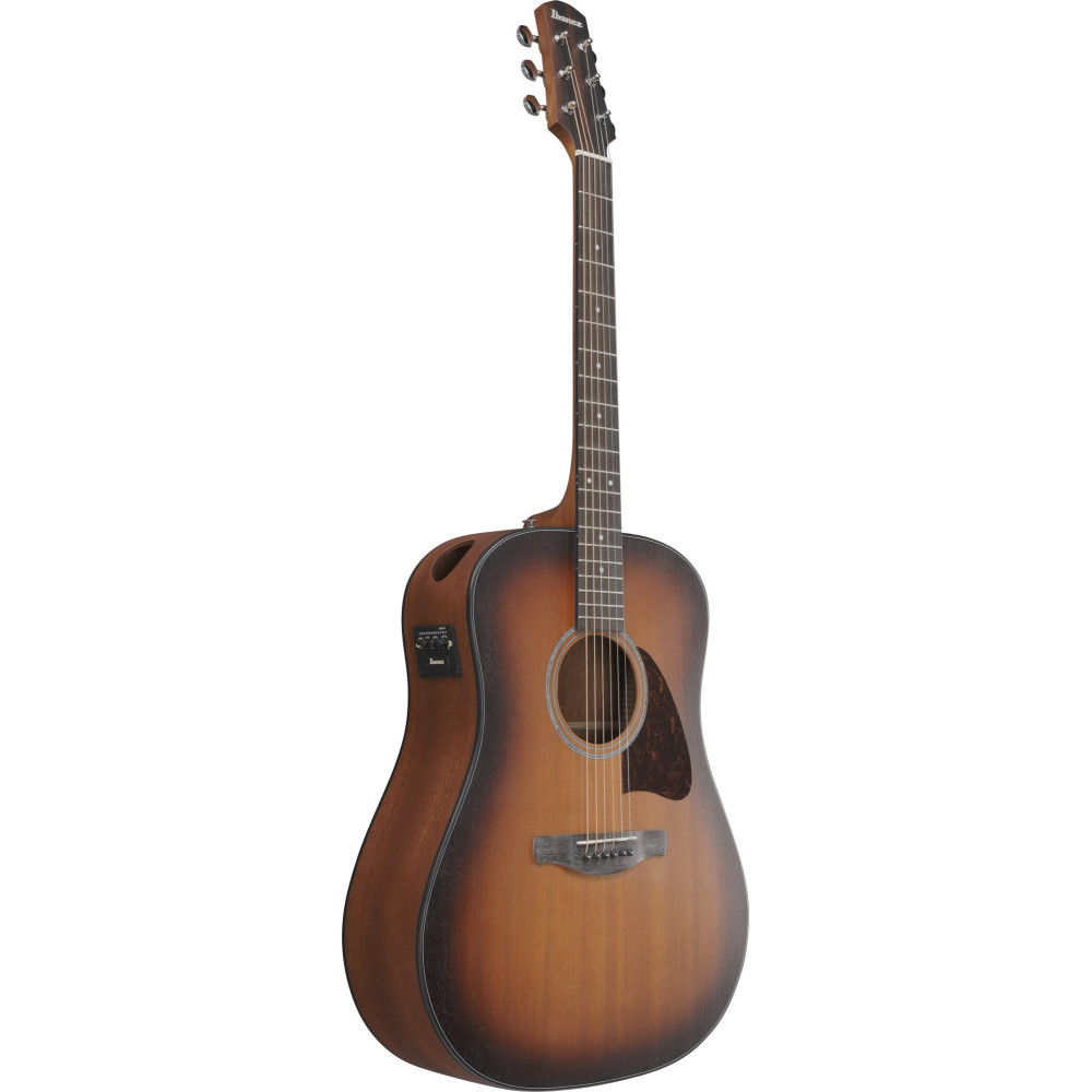 Ibanez AAD54E-OMH Advanced Acoustic AAD Acoustic Guitar 6-String - Open Pore Mahogany Sunburst