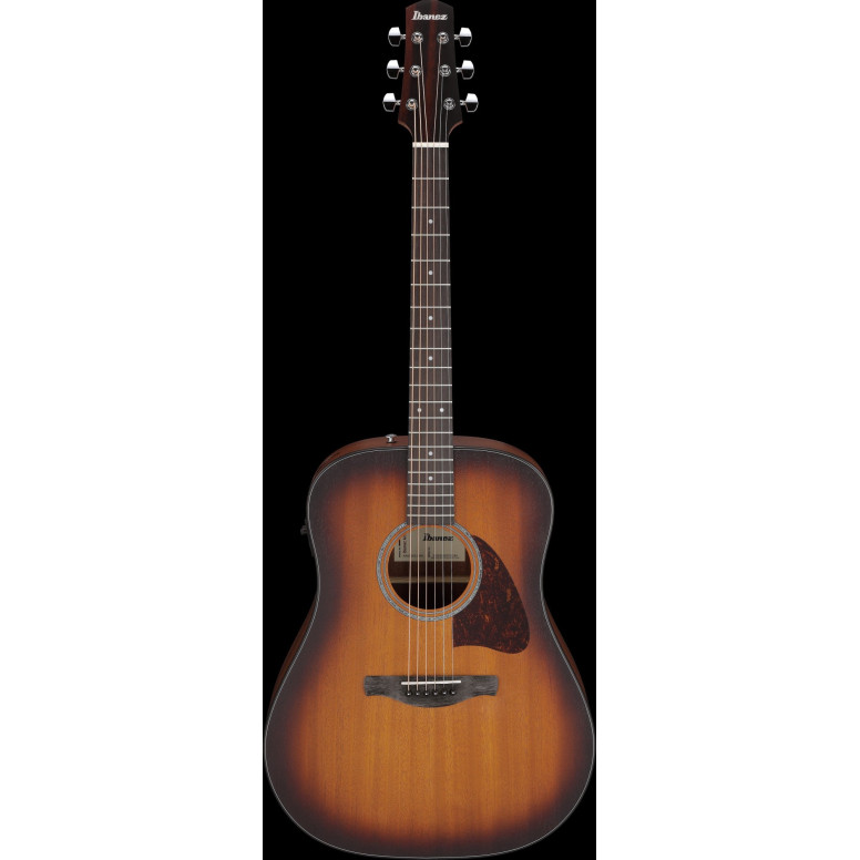 Ibanez AAD54E-OMH Advanced Acoustic AAD Acoustic Guitar 6-String - Open Pore Mahogany Sunburst