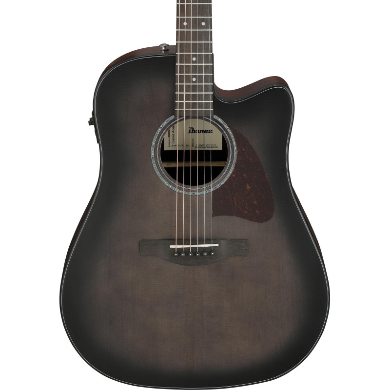 Ibanez AAD70CE-TBN Advanced Acoustic AAD Acoustic Guitar 6-String - Transparent Charcoal Burst Top Natural Open Pore Bac
