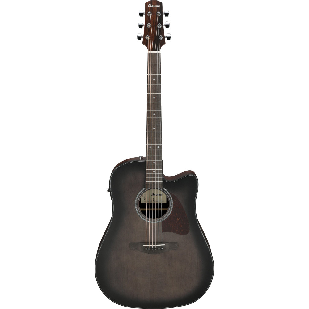 Ibanez AAD70CE-TBN Advanced Acoustic AAD Acoustic Guitar 6-String - Transparent Charcoal Burst Top Natural Open Pore Bac