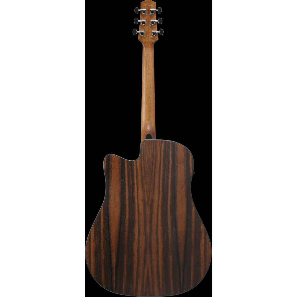 Ibanez AAD70CE-TBN Advanced Acoustic AAD Acoustic Guitar 6-String - Transparent Charcoal Burst Top Natural Open Pore Bac