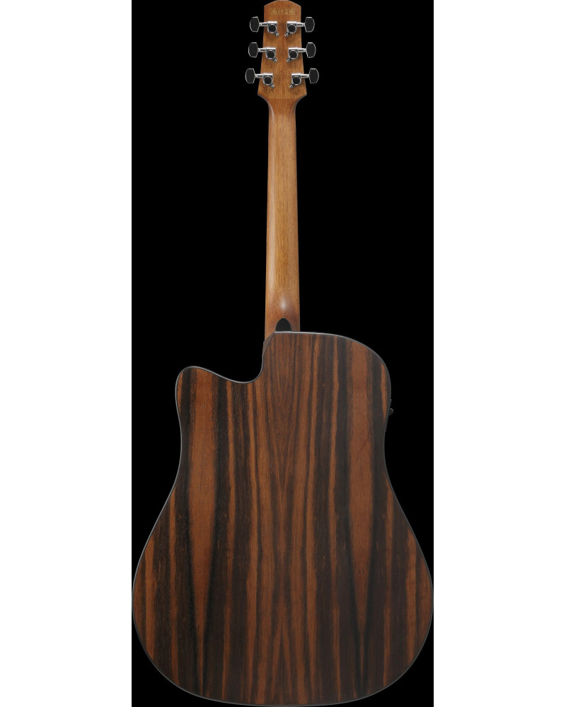 Ibanez AAD70CE-TBN Advanced Acoustic AAD Acoustic Guitar 6-String - Transparent Charcoal Burst Top Natural Open Pore Bac