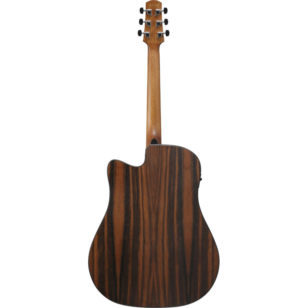 Ibanez AAD70CE-TBN Advanced Acoustic AAD Acoustic Guitar 6-String - Transparent Charcoal Burst Top Natural Open Pore Bac