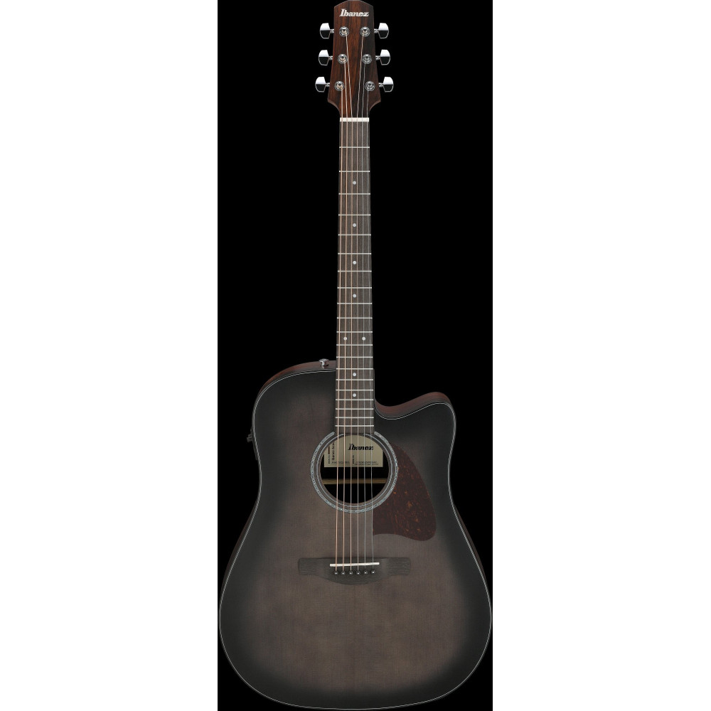 Ibanez AAD70CE-TBN Advanced Acoustic AAD Acoustic Guitar 6-String - Transparent Charcoal Burst Top Natural Open Pore Bac