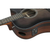 Ibanez AAD70CE-TBN Advanced Acoustic AAD Acoustic Guitar 6-String - Transparent Charcoal Burst Top Natural Open Pore Bac