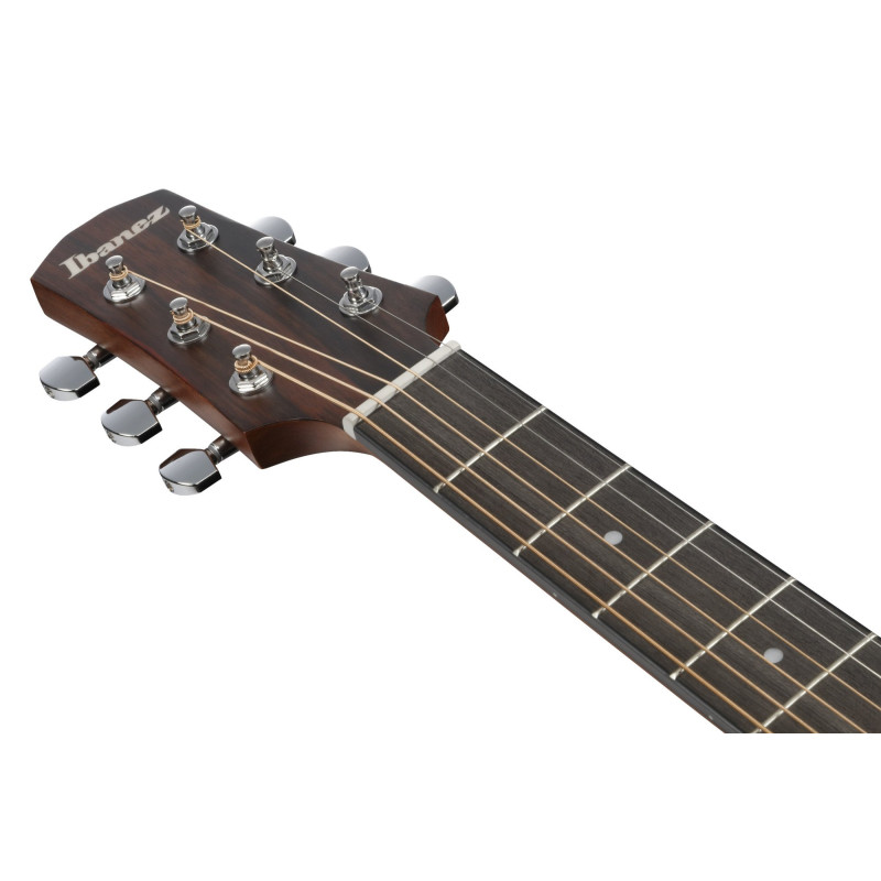Ibanez AAD70CE-TBN Advanced Acoustic AAD Acoustic Guitar 6-String - Transparent Charcoal Burst Top Natural Open Pore Bac