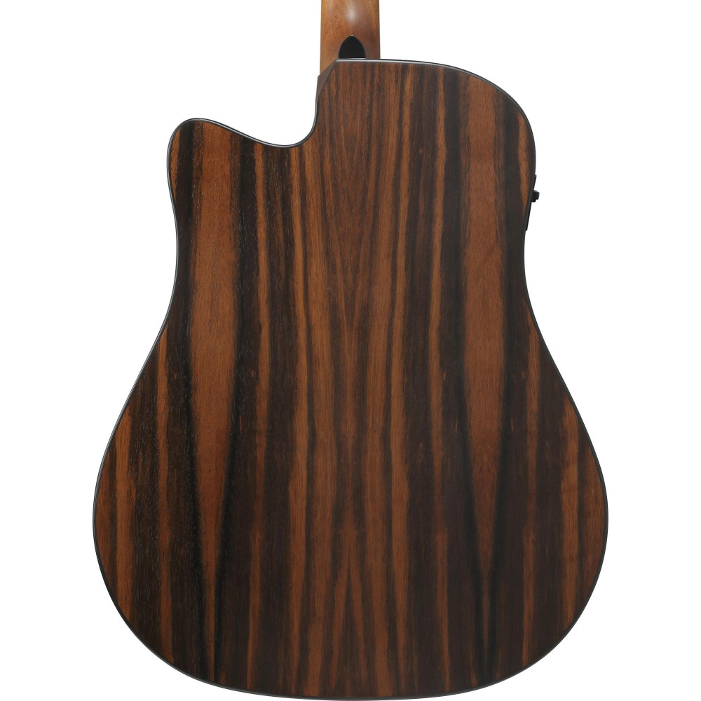 Ibanez AAD70CE-TBN Advanced Acoustic AAD Acoustic Guitar 6-String - Transparent Charcoal Burst Top Natural Open Pore Bac