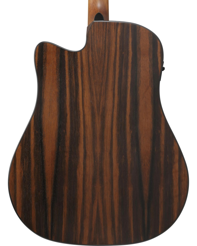 Ibanez AAD70CE-TBN Advanced Acoustic AAD Acoustic Guitar 6-String - Transparent Charcoal Burst Top Natural Open Pore Bac