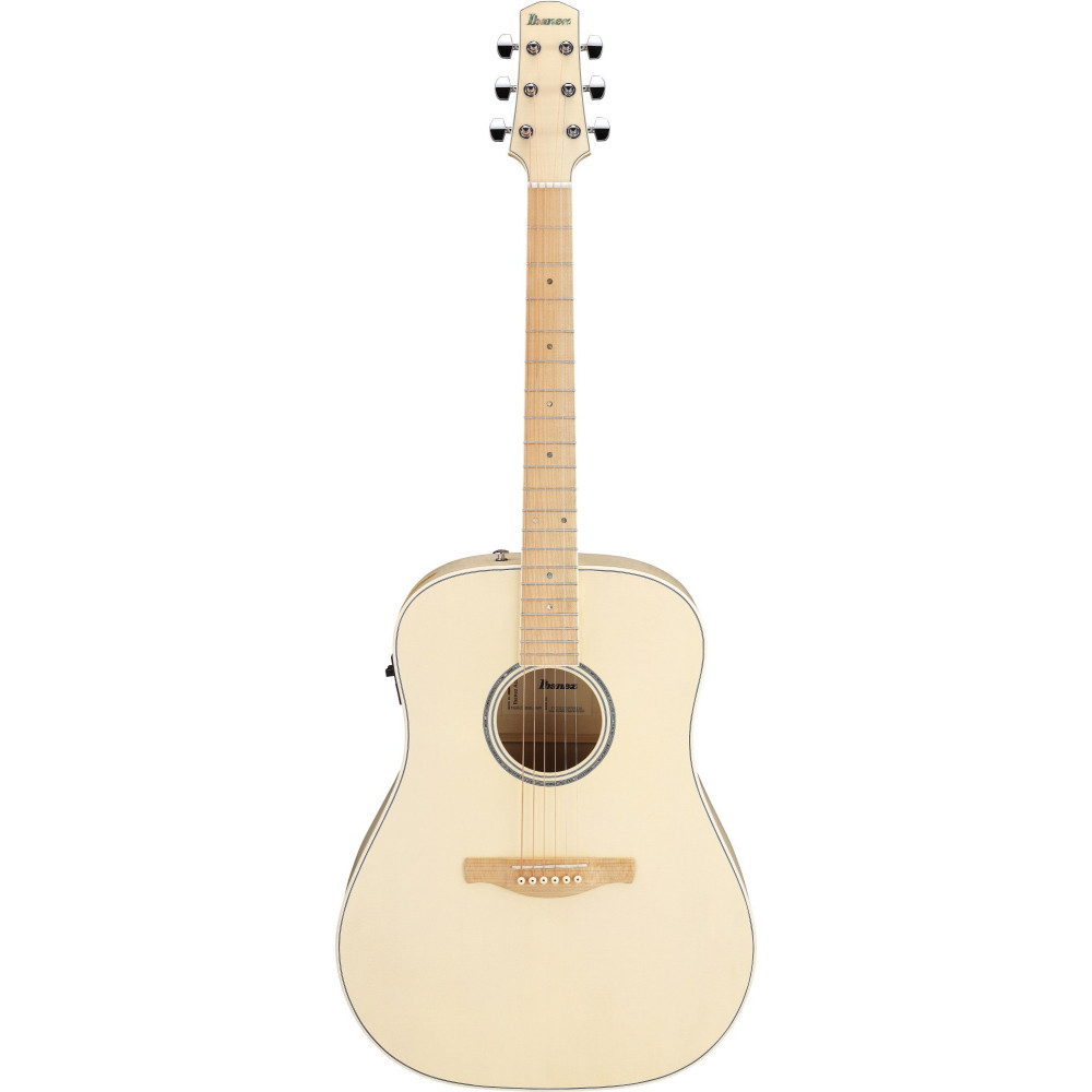 Ibanez AAD77M1E-OAW Advanced Acoustic AAD Acoustic Guitar 6-String - Open Pore Antique White