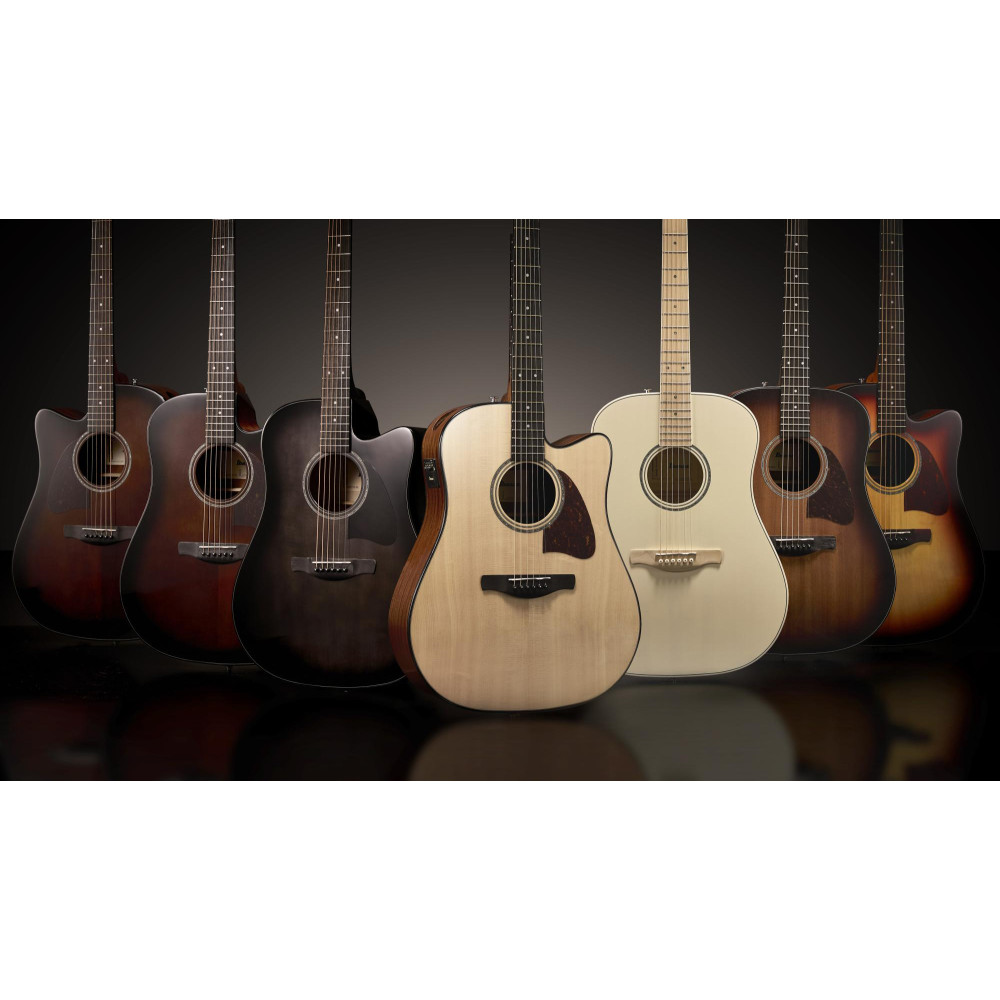 Ibanez AAD77M1E-OAW Advanced Acoustic AAD Acoustic Guitar 6-String - Open Pore Antique White