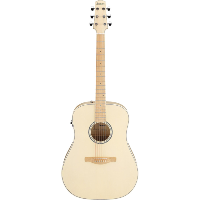 Ibanez AAD77M1E-OAW Advanced Acoustic AAD Acoustic Guitar 6-String - Open Pore Antique White