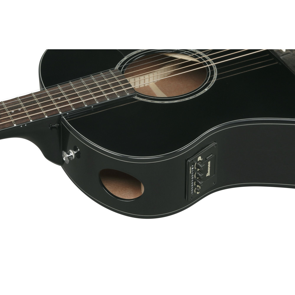 Ibanez AAM100E-BK Advanced Acoustic AAM Acoustic Guitar 6-String - Black High Gloss