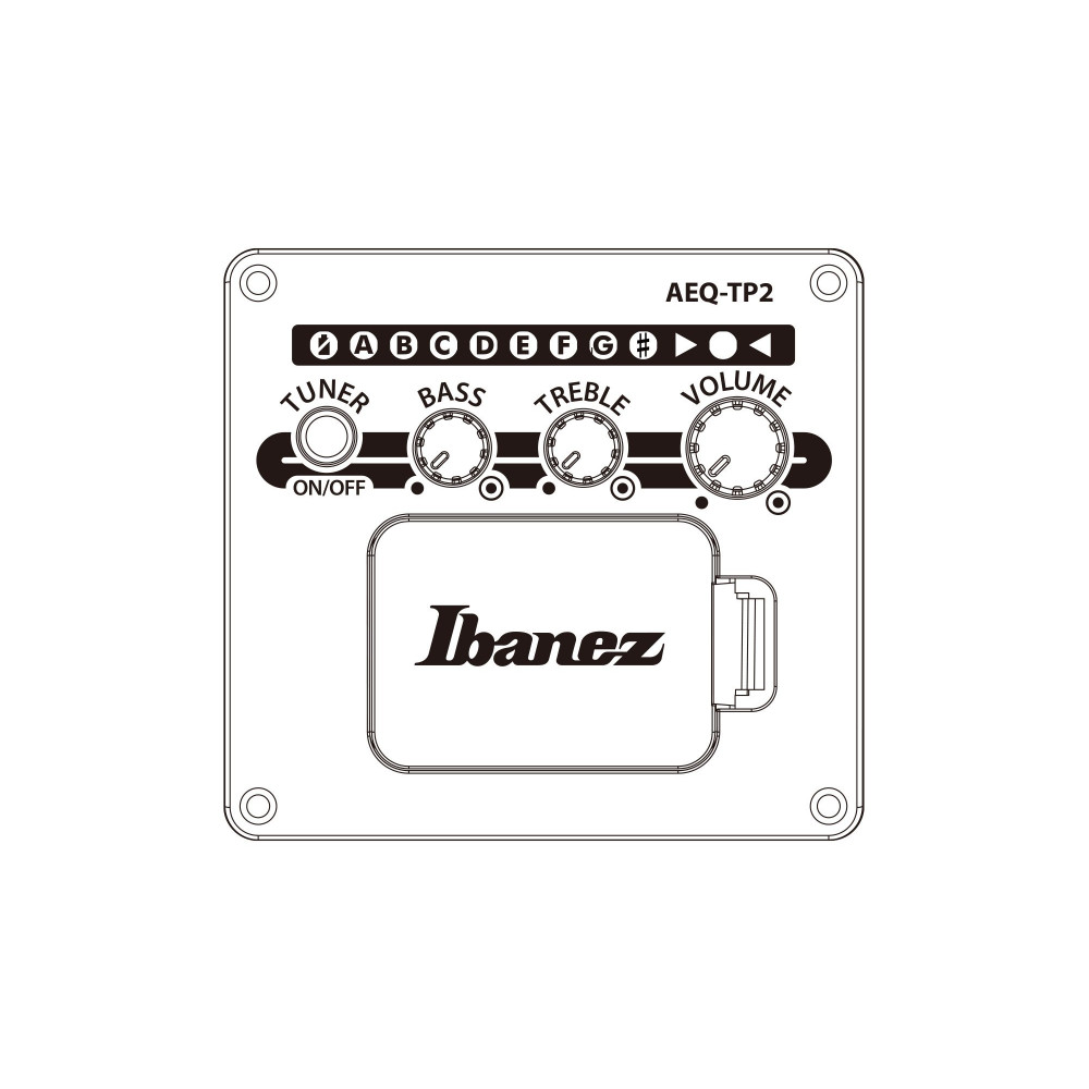 Ibanez AAM100E-BK Advanced Acoustic AAM Acoustic Guitar 6-String - Black High Gloss