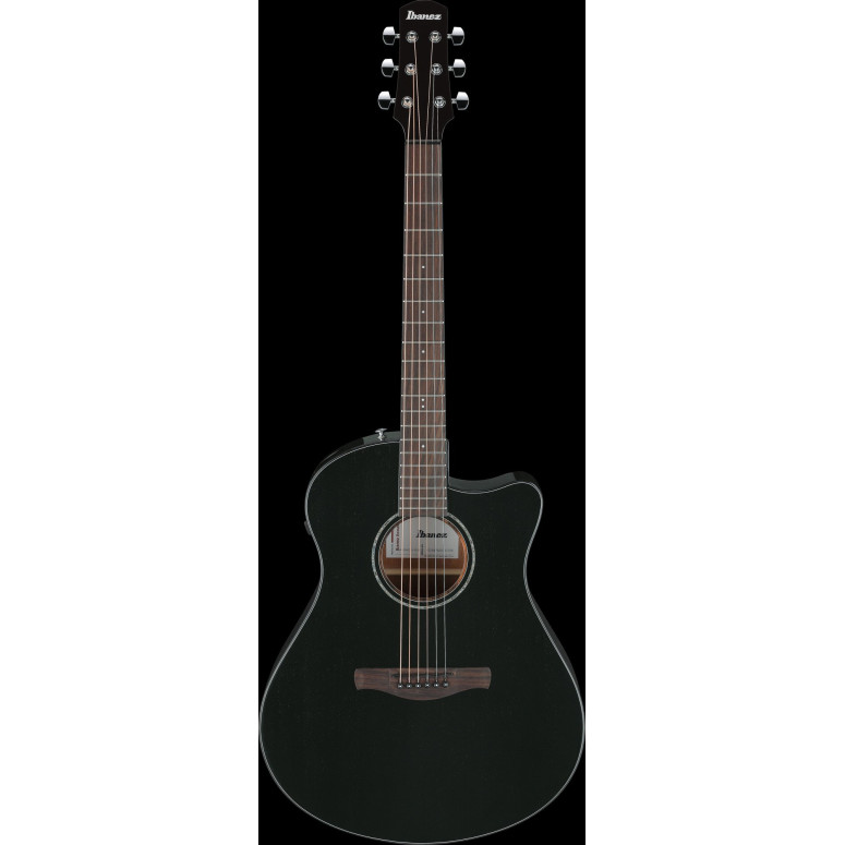 Ibanez AAM340CE-RUB Advanced Acoustic AAM Acoustic Guitar 6-String - Rustic Black High Gloss