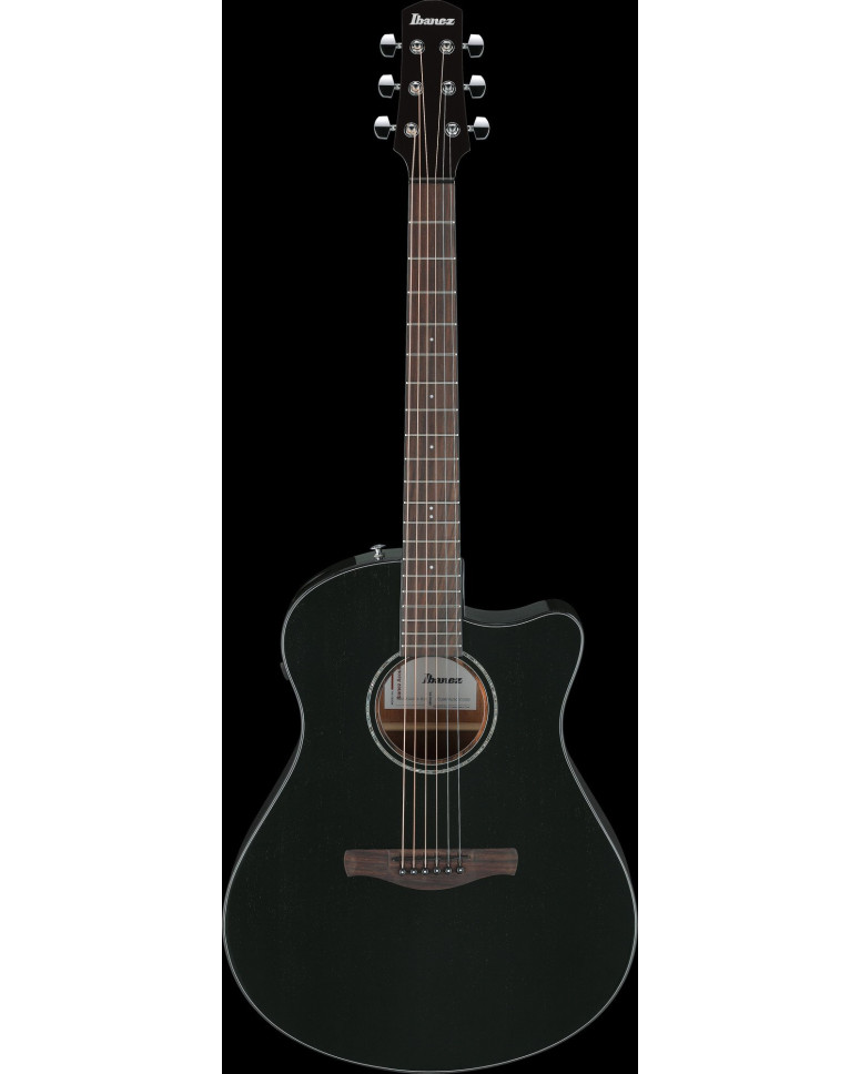 Ibanez AAM340CE-RUB Advanced Acoustic AAM Acoustic Guitar 6-String - Rustic Black High Gloss