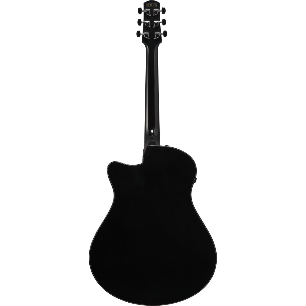 Ibanez AAM340CE-RUB Advanced Acoustic AAM Acoustic Guitar 6-String - Rustic Black High Gloss