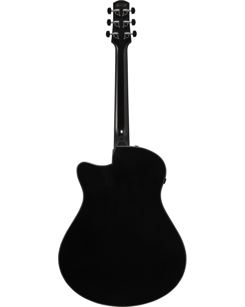 Ibanez AAM340CE-RUB Advanced Acoustic AAM Acoustic Guitar 6-String - Rustic Black High Gloss