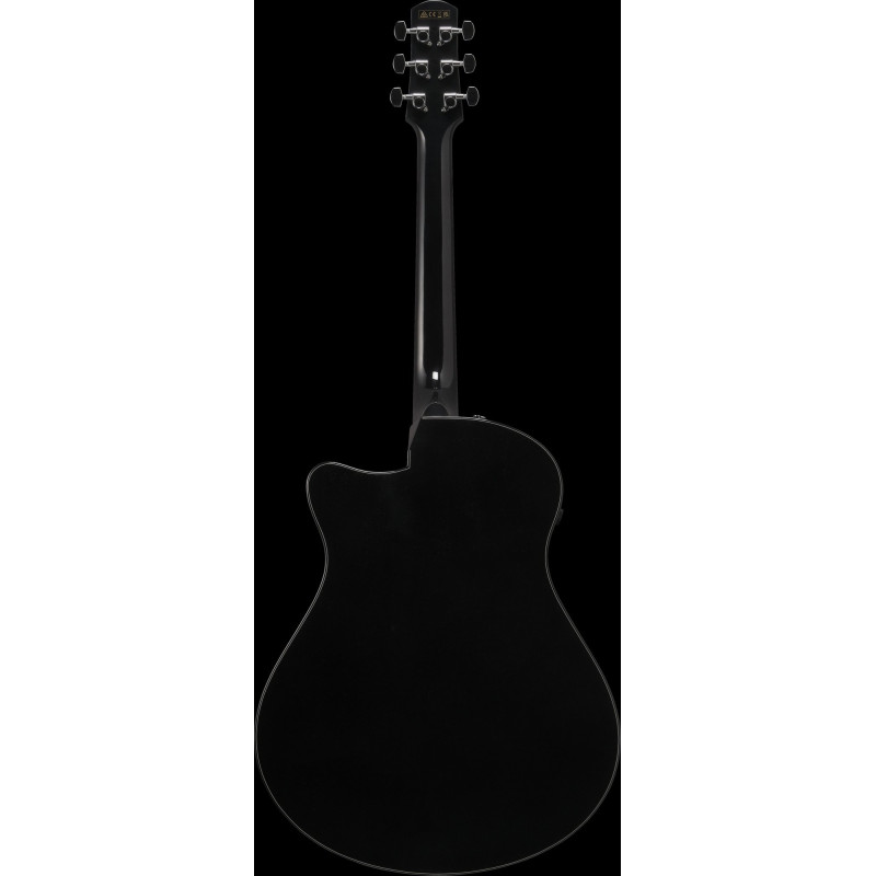 Ibanez AAM340CE-RUB Advanced Acoustic AAM Acoustic Guitar 6-String - Rustic Black High Gloss