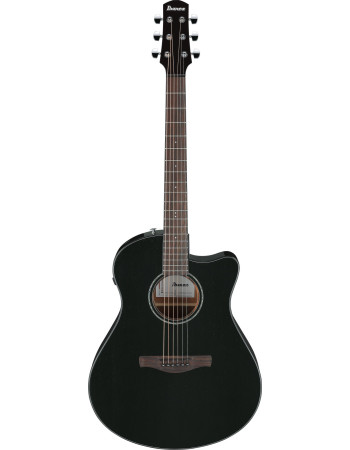 Ibanez AAM340CE-RUB Advanced Acoustic AAM Acoustic Guitar 6-String - Rustic Black High Gloss