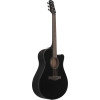Ibanez AAM340CE-RUB Advanced Acoustic AAM Acoustic Guitar 6-String - Rustic Black High Gloss