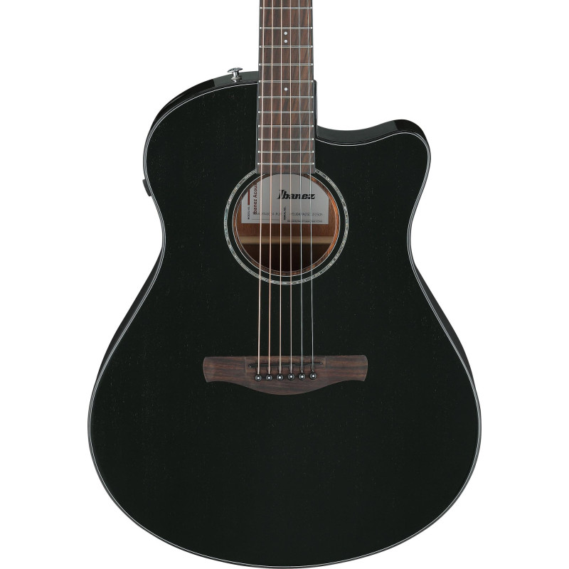 Ibanez AAM340CE-RUB Advanced Acoustic AAM Acoustic Guitar 6-String - Rustic Black High Gloss