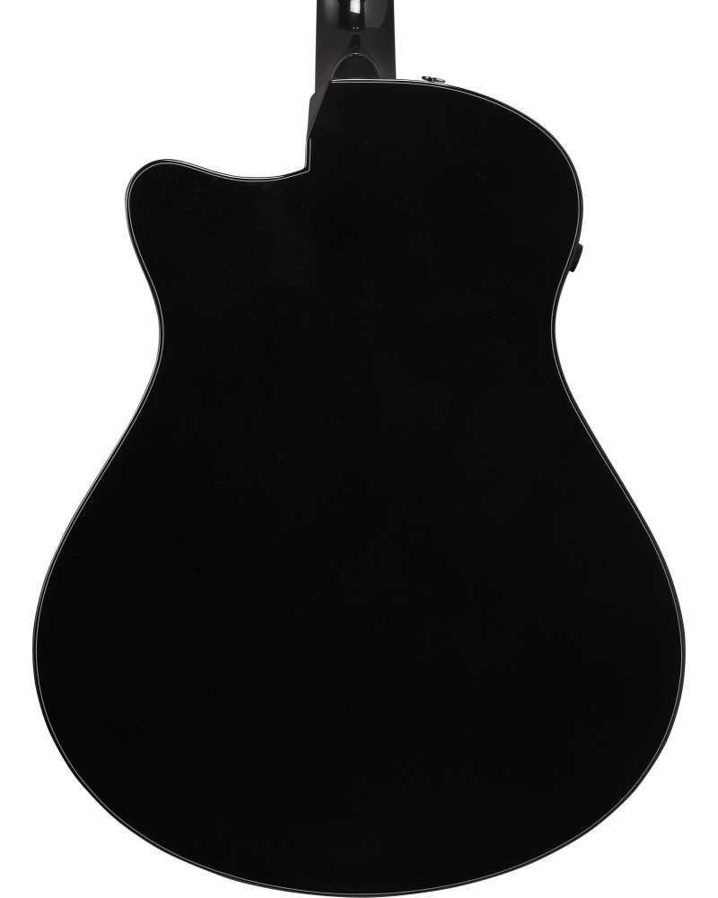 Ibanez AAM340CE-RUB Advanced Acoustic AAM Acoustic Guitar 6-String - Rustic Black High Gloss